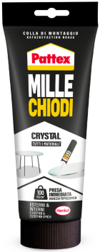 Pattex Millechiodi Crystal Tubo Front rid Pattex Millechiodi Crystal Tubo Front rid