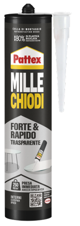 PATTEX Millechiodi Trasparente Cartuccia Front Rid PATTEX Millechiodi Trasparente Cartuccia Front Rid